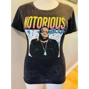 Torrid 2 (2X, 18/20) New Notorious BIG Rap Mineral Wash Classic Fit Crew T Shirt
